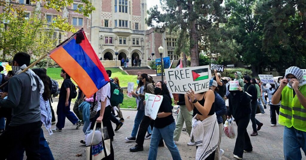 In Protests Against Israel Strikes, G.O.P. Sees ‘Woke Agenda’ at Colleges