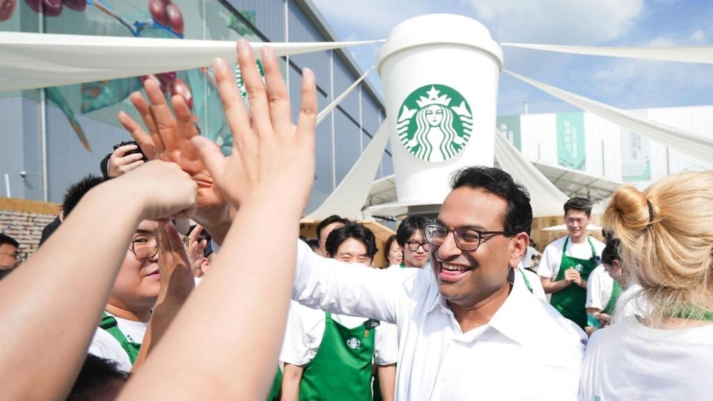 Starbucks CEO Laxman Narasimhan On The Coffee Giant’s “Triple Shot Reinvention” Strategy