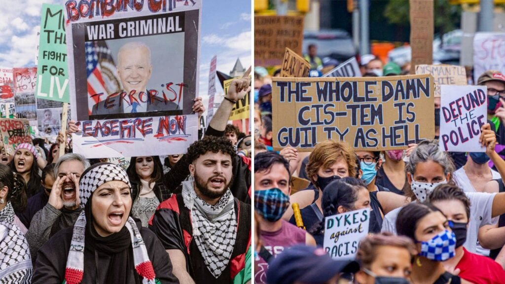 Antisemitic protests in US resemble other extreme social justice movements, experts suggest