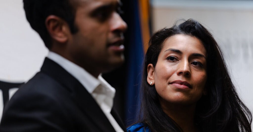 Beside Ramaswamy, a Doctor Who Listens More and Debates Less