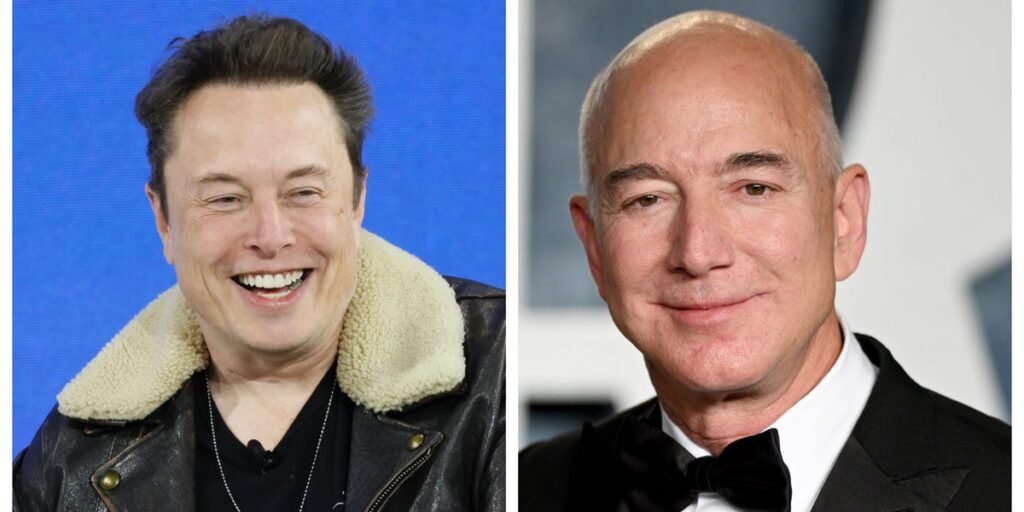 Musk Wants Bezos to Get Out of His Yacht and Grow Blue Origin: Biographer Says