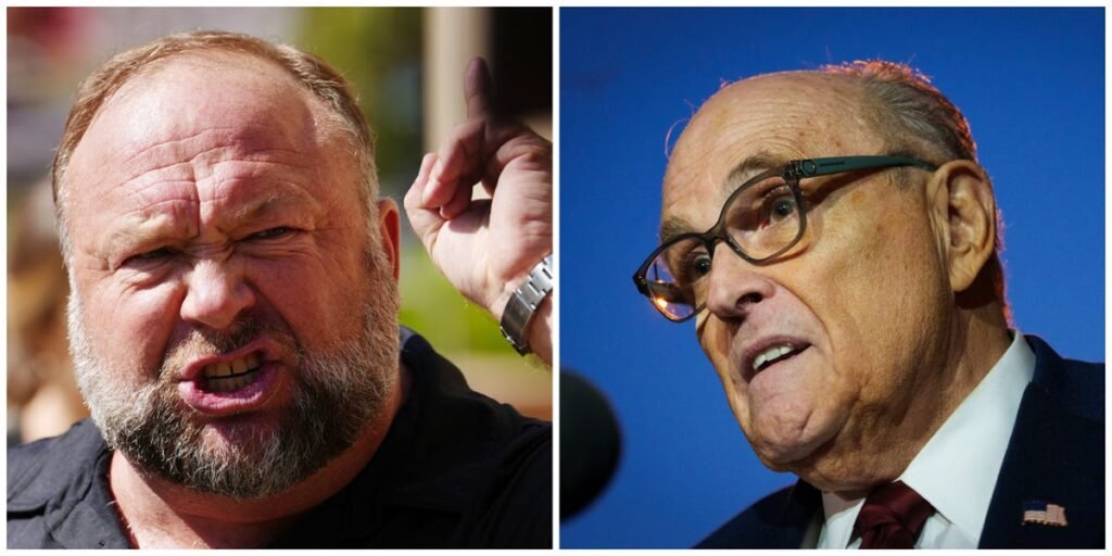 Rudy Giuliani, Alex Jones Get Clear Message From Juries: Pay up