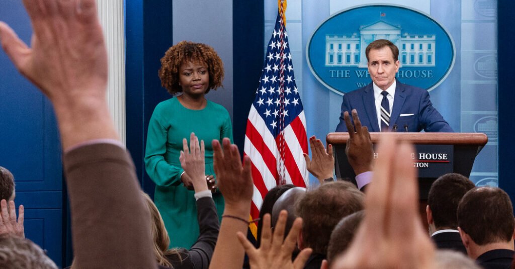 Karine Jean-Pierre and John Kirby Share an Uncomfortable White House Spotlight