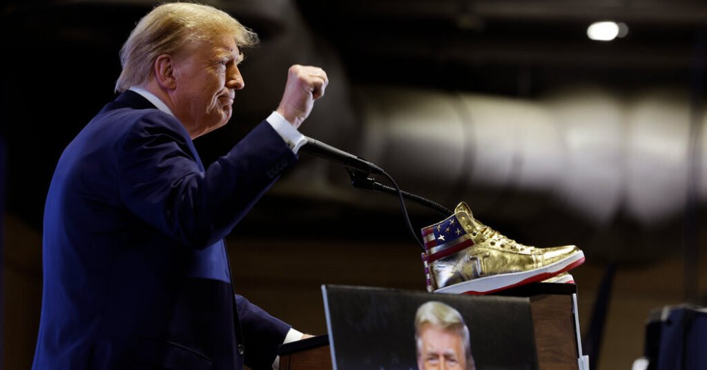 The Gold Trump Sneakers Are About More Than Shoes