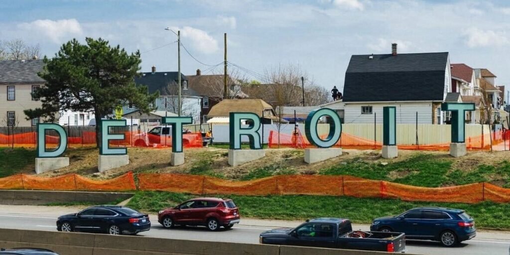 Detroit’s $400,000 Hollywood-Style Sign Inspires Diss Tracks