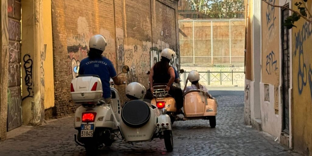 Taking Vespa Ride Around Rome With Family for $400, Worth It