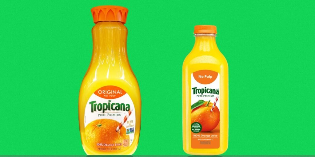 Tropicana upsets customers by slimming down bottles