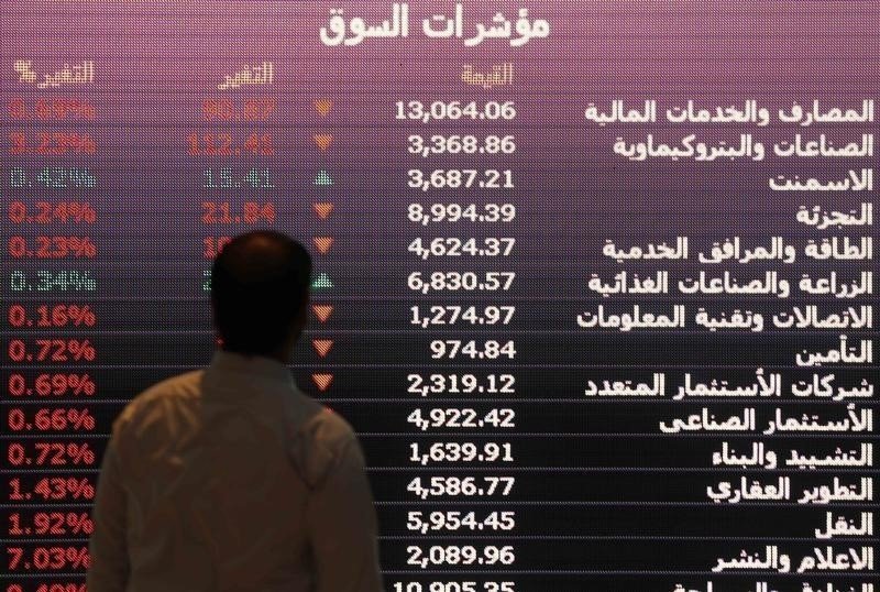 Saudi Arabia stocks lower at close of trade; Tadawul All Share down 0.41% By Investing.com