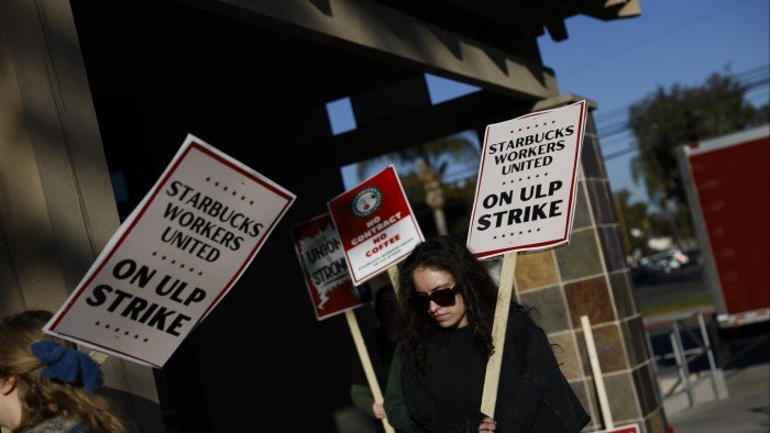 Starbucks baristas strike in major US cities as contract talks falter