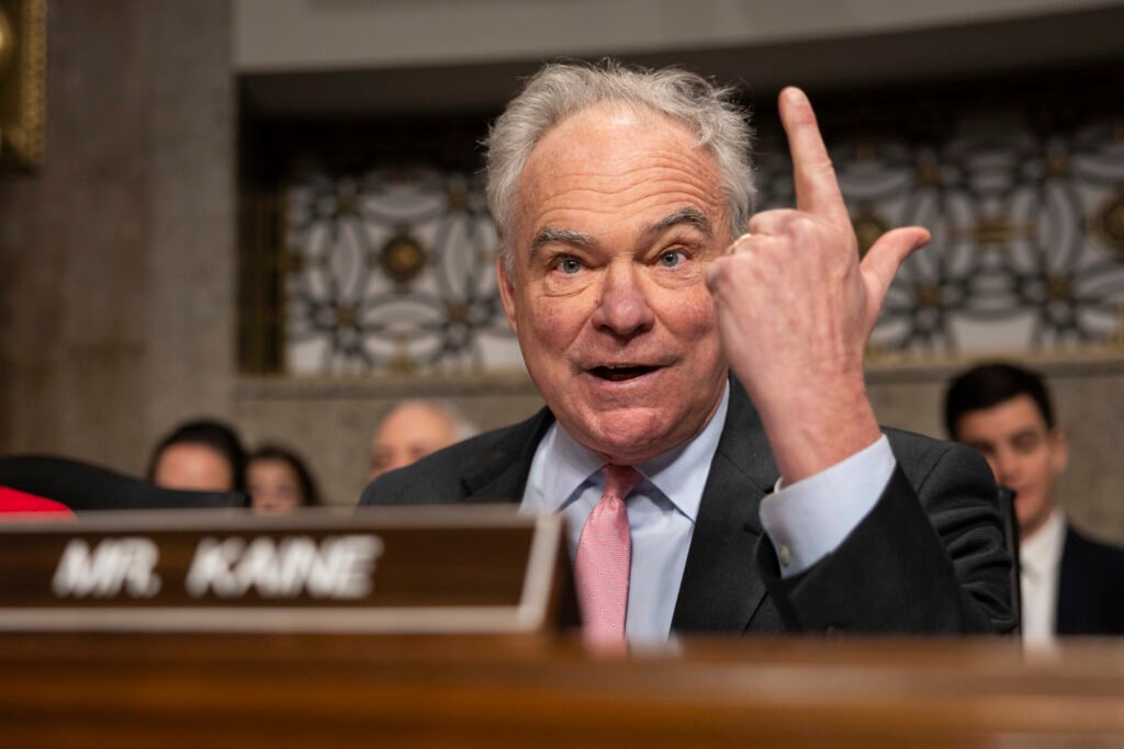 Tim Kaine explains strategy on Pete Hegseth