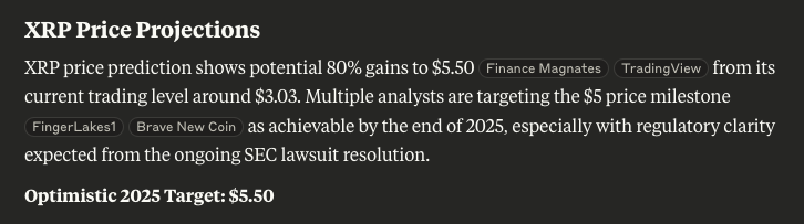 Leading AI Claude Predicts the Price of XRP, Pi Coin and Solana by the End of 2025