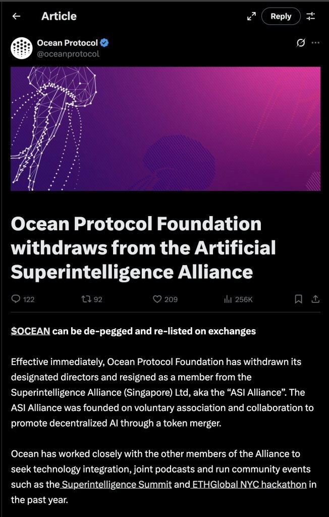Ocean vs. Fetch.ai Turns Ugly: Inside the $84M ASI Token Scandal Tearing Crypto’s AI Giants Apart
