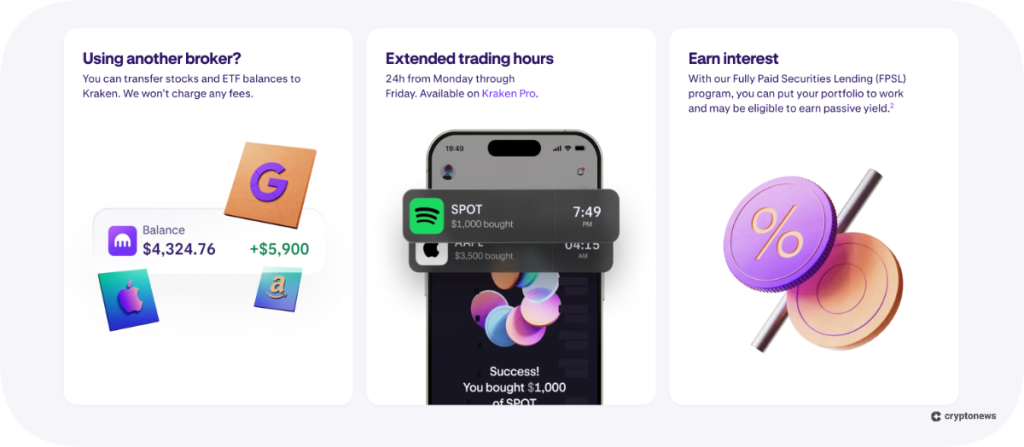 Kraken Expands Equities Offering in the US With New Ways to Earn Passive Income