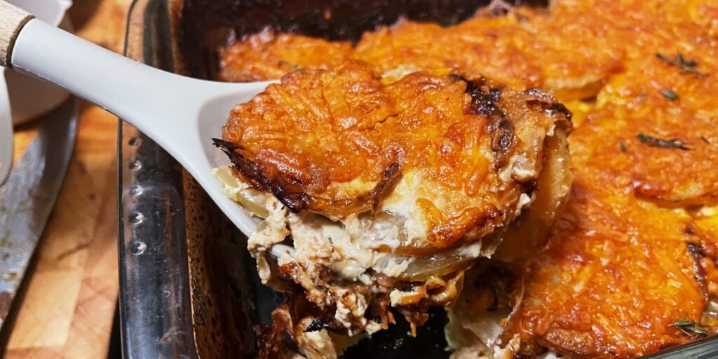 Review: Half Baked Harvest Scalloped Potatoes With Caramelized Onions