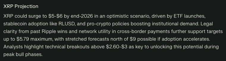 Perplexity AI Bot Predicts the Price of XRP, Sui and Shiba Inu By the End of 2026