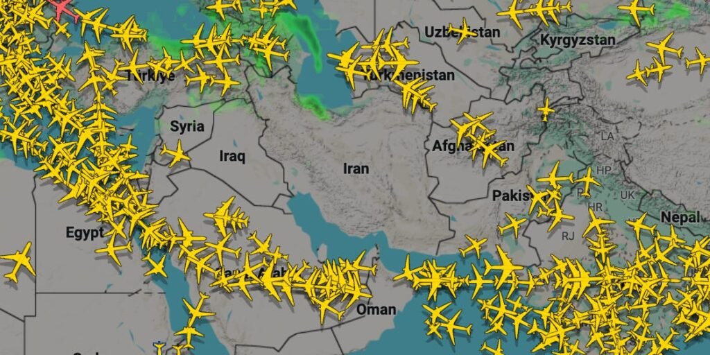 Strikes on Iran Upend Some of the World’s Busiest Airspace