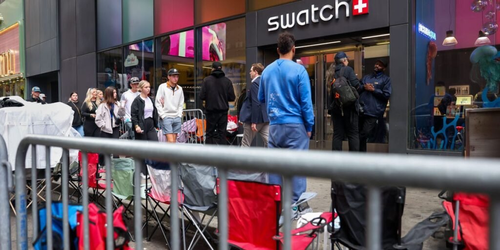 Swatch and Audemars Piguet Fans Line up for Days for New Release