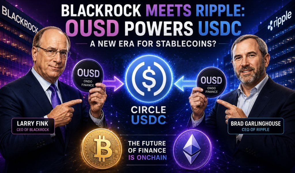 Circle USDC Hit by Blackrock and Ripple XRP Backed OUSD, Bitcoin and Ethereum Price Recovering