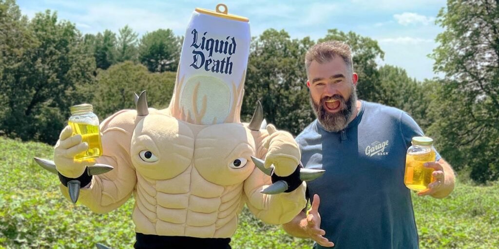 Brands Like Jason Kelce’s Garage Beer Embrace AI Bashing in Ads