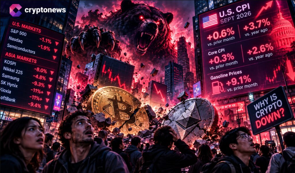 Why Is Crypto Down? Hotter CPI Fuels Fears on Fed Rate Cuts