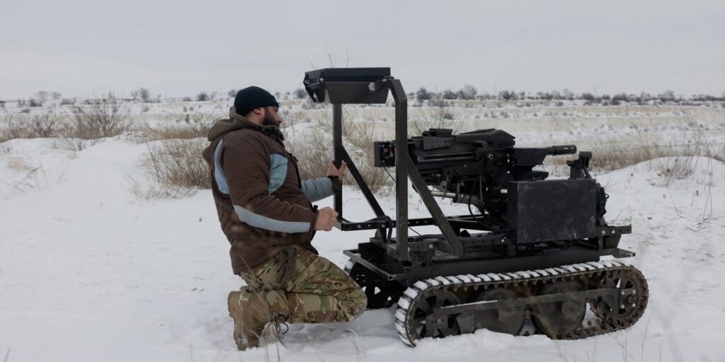 Ukraine: Robots Use Grenade Launchers to Fire Without Risking Soldiers